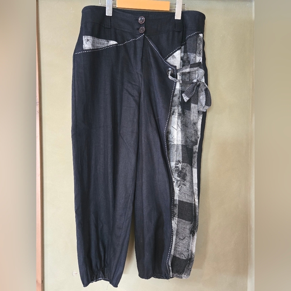 Jane & John | Women's Black and Gray Linen Vest & Pants, Size XL - Picture 4 of 16